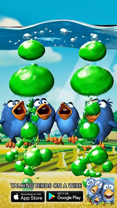 Instant karma for this bird! 🐦🔥 Talking Birds On A Wire Game