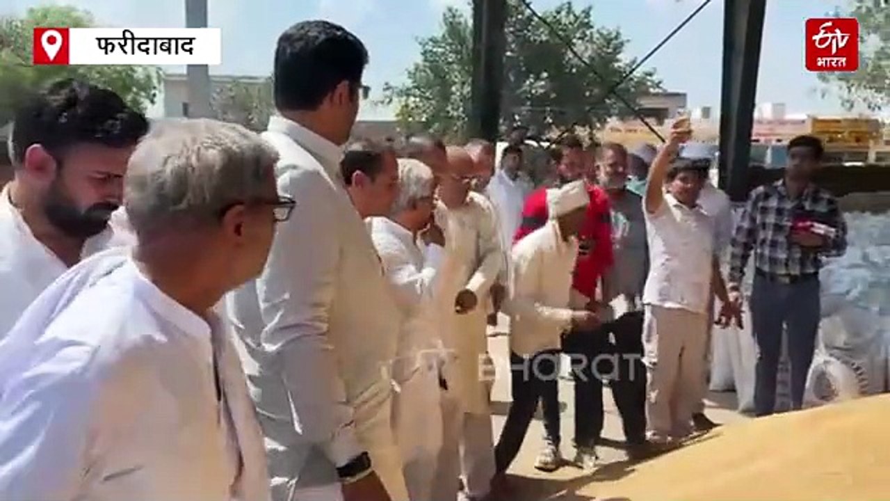 पूर्व उप मुख्यमंत्री दुष्यंत चौटाला पहुंचे मोहना अनाज मंडी, बोले 'फसल खरीद को लेकर पूरी तरह नाकाम साबित हो रही है सरकार'