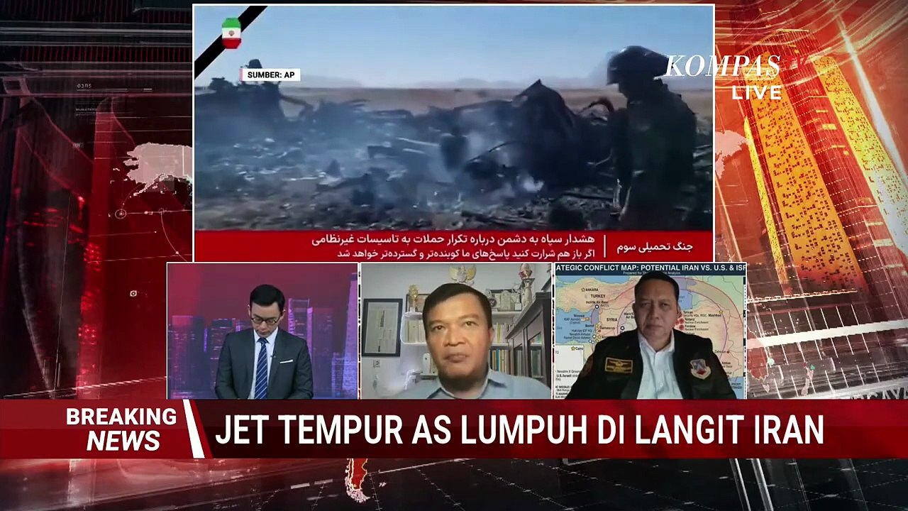 [Full] Jet Tempur AS Jatuh di Iran, Eskalasi Konflik Memanas, Ini Kata Pengamat - PART 1