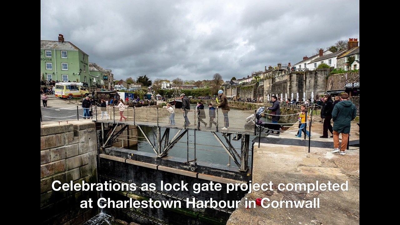Celebrations as lock gate project completed at Charlestown Harbour in ...