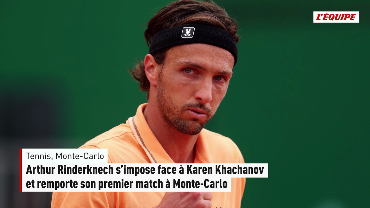 Arthur Rinderknech s’impose face à Karen Khachanov et remporte son premier match à Monte-Carlo - Tennis - Monte-Carlo