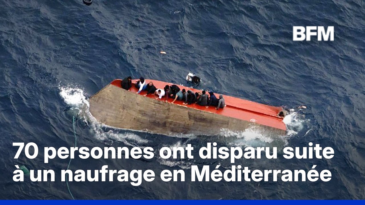Plus de 70 personnes ont disparu suite à un naufrage en mer Méditerranée