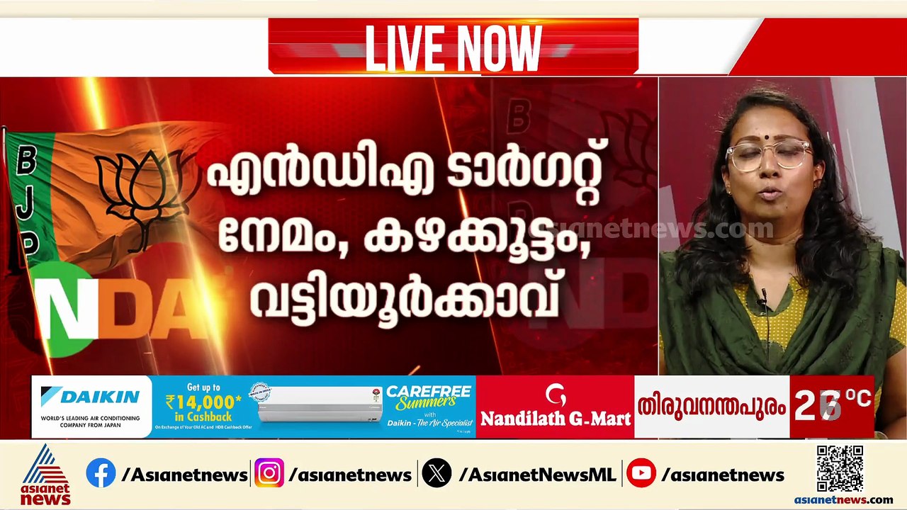 അടിതെറ്റില്ലെന്ന് LDF, അടിച്ചുകയറാൻ UDF, കൂട്ടിയുംകിഴിച്ചും NDA; കടുത്ത പോരാട്ടത്തിലേക്ക്