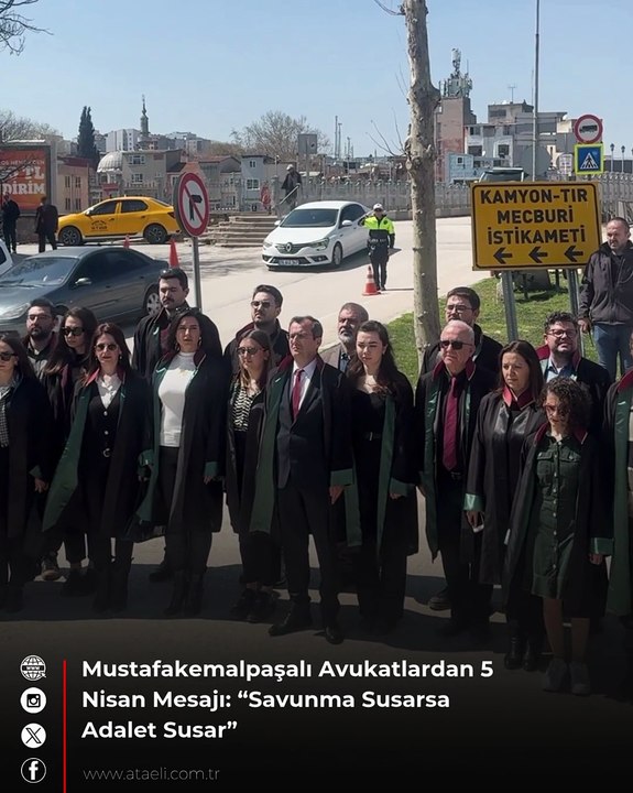 Mustafakemalpaşa’da Avukatlar Günü: “Savunma Susarsa Adalet Susar”