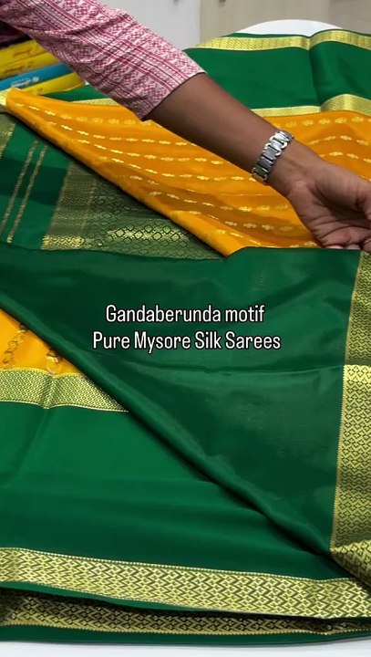 KSIC inspired Gandaberunda Pure Mysore Silk Sarees in Hubli and India