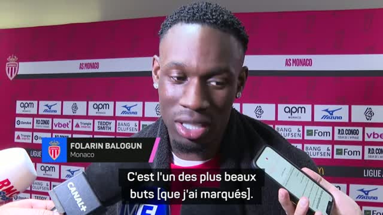 Monaco - Balogun aux anges après avoir inscrit "l'un des plus beaux buts" de sa carrière