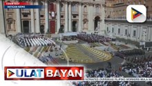 Pagdiriwang ng kauna-unahang Easter Sunday Mass ni Pope Leo 14th, dinagsa ng mga deboto | ulat ni Gab Villegas