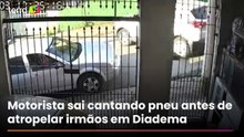 Vídeo flagra motorista saindo de casa cantando pneu antes de atropelar e matar crianças em Diadema