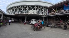 Shoppers on Juan Lesaca Street in Botolan, Zambales, Philippines