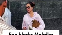 Fan blocks Malaika Arora’s way, bodyguard steps in