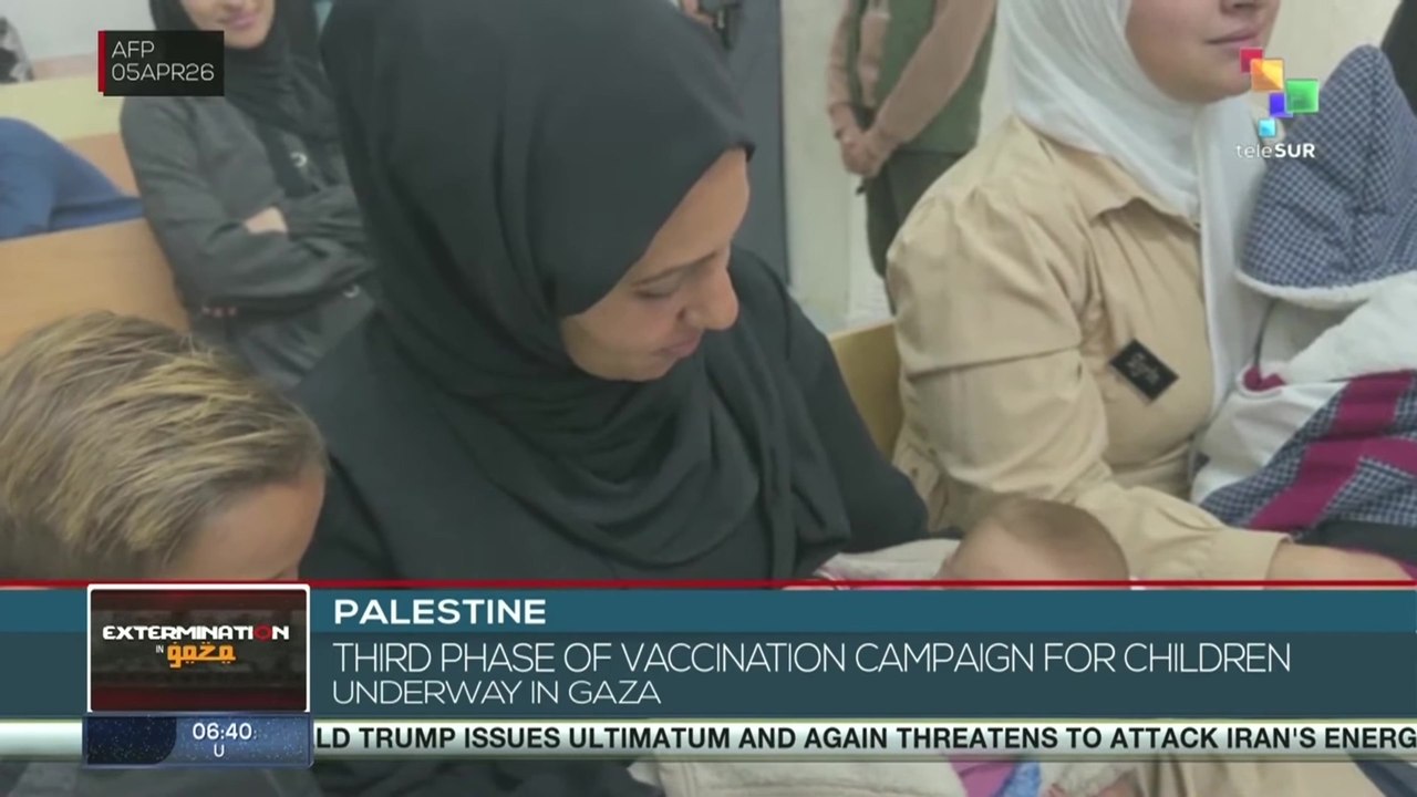 Palestine | 3rd wave of vaccination campaign for children underway in Gaza