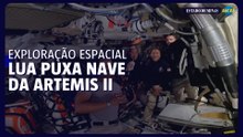 Nave da Artemis II começa a ser puxada pela Lua