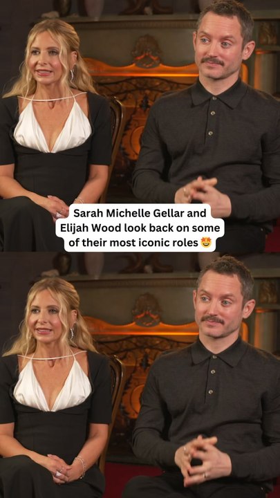 Sarah Michelle Gellar and Elijah Wood Go Down Memory Lane
