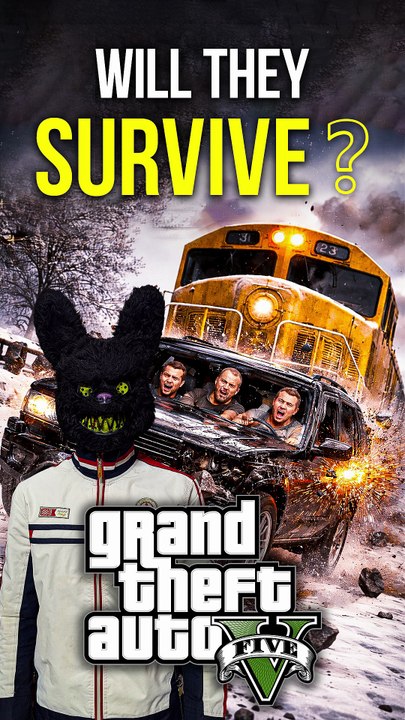 Deadly train crash! Will They Survive? 😱 #gta5 #gamestyphoon #shorts