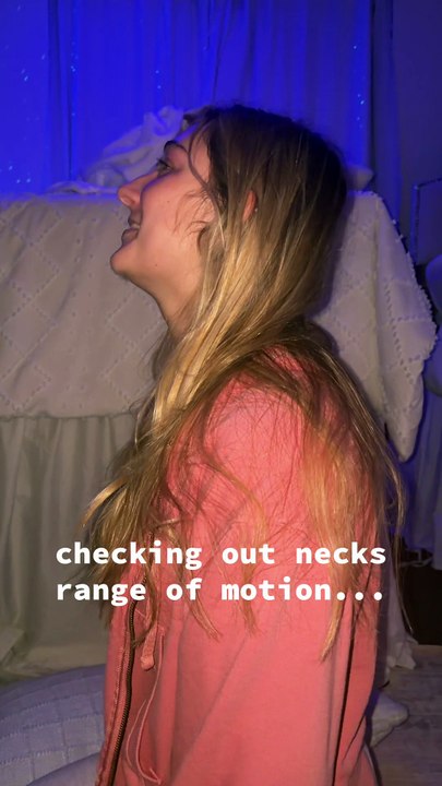 Female neck stretching 20