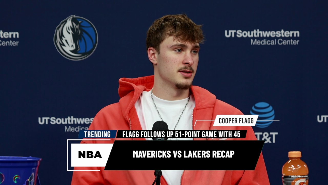 NBA UPDATE: Cooper Flagg DROPS 45 🔥 Makes NBA History in Mavericks Win vs Lakers!