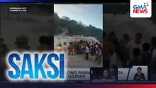 Tricycle, gumulong pababa ng kalsada at tumagilid; 3 sugatan | Saksi