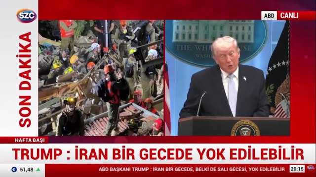 Trump'ın tehditleri sürüyor: İran'ı bir gecede yok edebiliriz; o gece yarın olabilir!