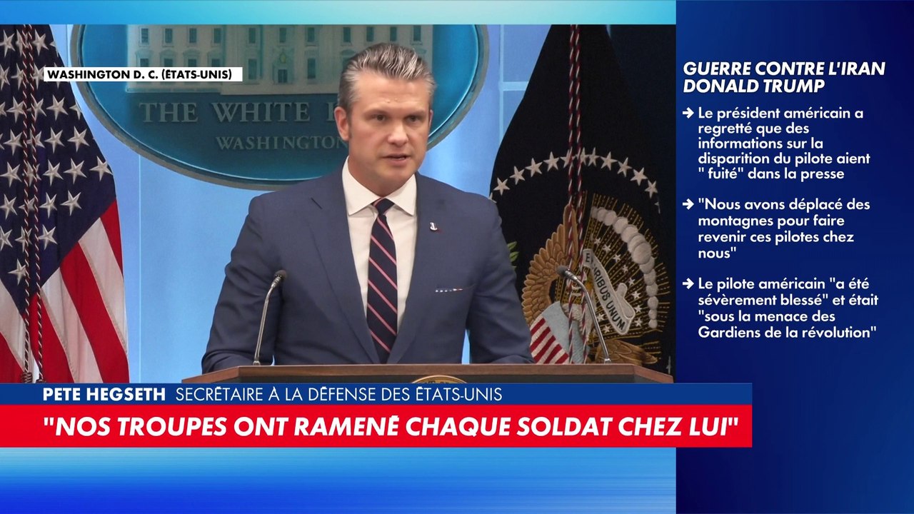 Pete Hegseth, secrétaire à la Défense des Etats-Unis : «Les Iraniens devraient avoir honte»