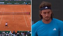 Atp Montecarlo, liscio incredibile di Tsitsipas sul match point di Cerundolo