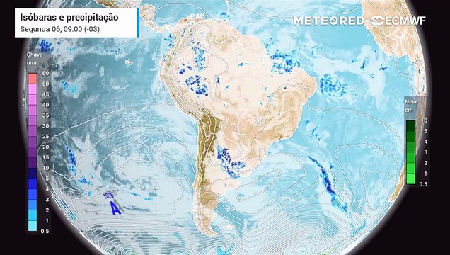 Segunda-feira, 6 de Abril: Ciclone pode ser mais intenso e trazer rajadas de mais de 100 km/h e agitação marítima