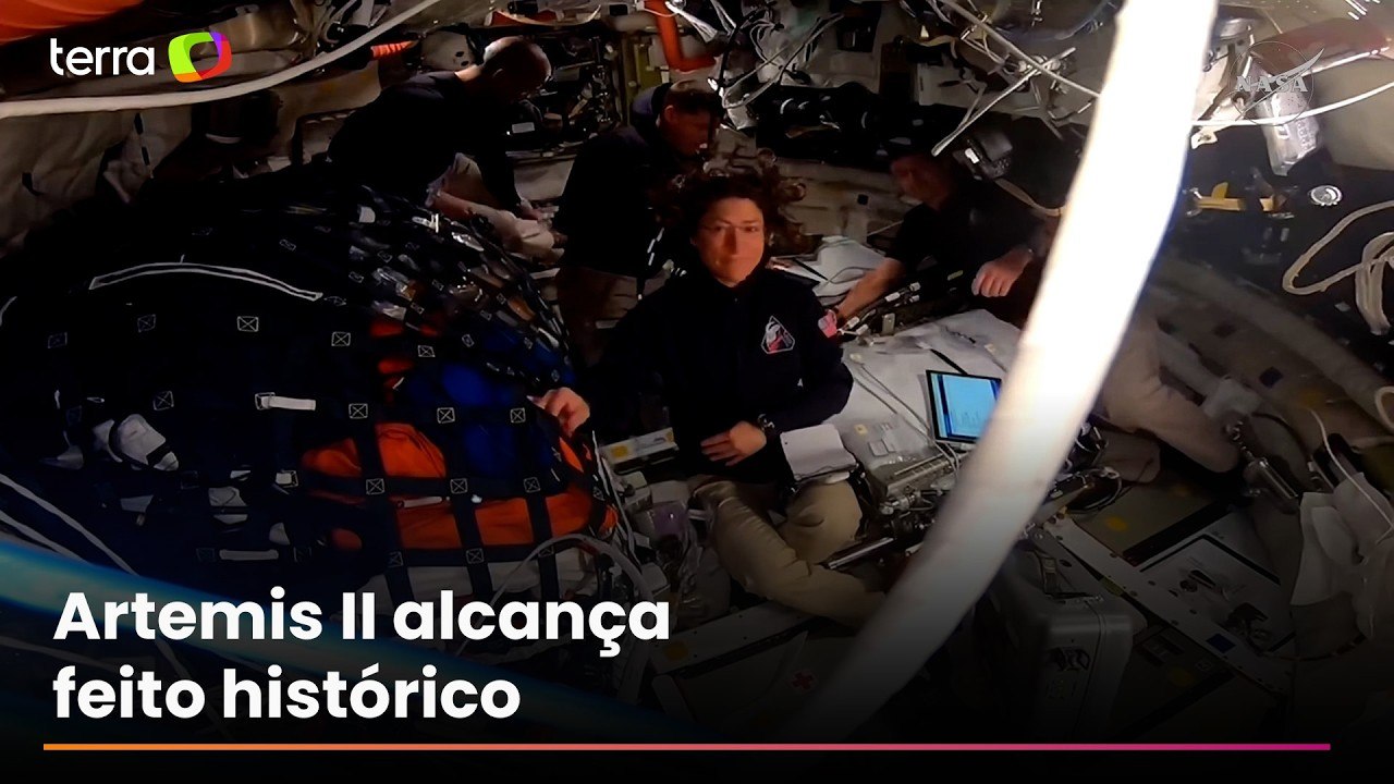 Artemis II bate recorde de distância máxima da Terra; veja