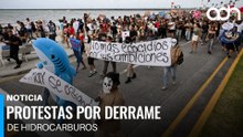 Ciudadanos en Veracruz protestan por derrame de hidrocarburo y exigen soluciones