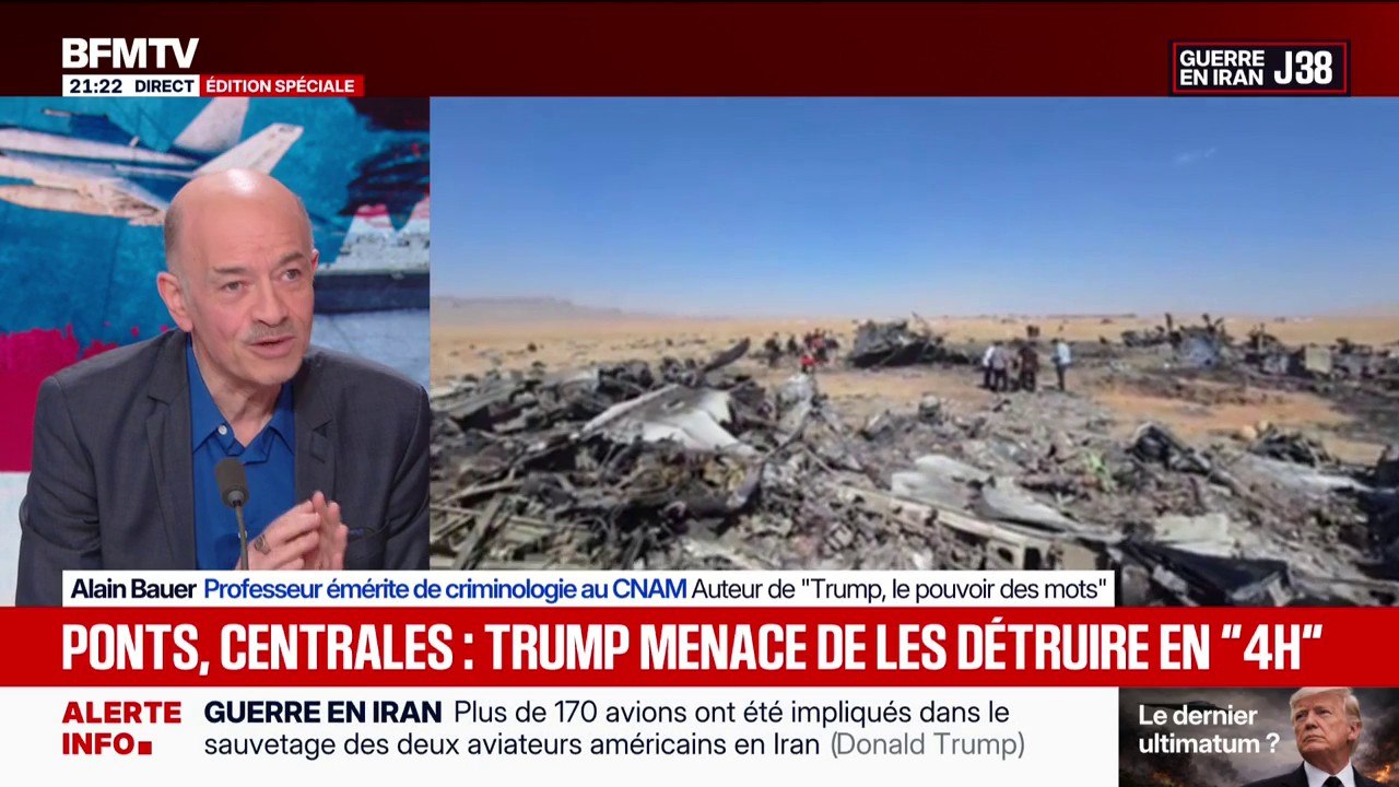 Menaces de Donald Trump envers l'Iran: "Il y a plusieurs Donald Trump, il faut faire attention", explique Alain Bauer, professeur émérite de criminologie