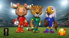 Las mascotas de la FIFA toman protagonismo en el camino al Mundial 2026 en partidos oficiales