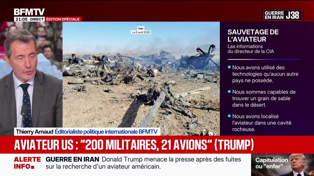Édition Spéciale - Guerre en Iran : aviateur, Trump évoque un “sauvetage historique” - 06/04