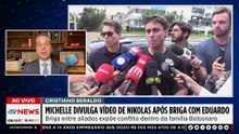 Michelle Bolsonaro apoia Nikolas após ataques de Eduardo