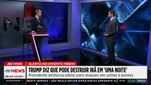 Trump volta a ameaçar o Irã: "País pode ser eliminado em uma noite"