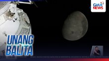 Artemis II crew, nagsasagawa ng flyby o malapitang paglipad sa moon | Unang Balita