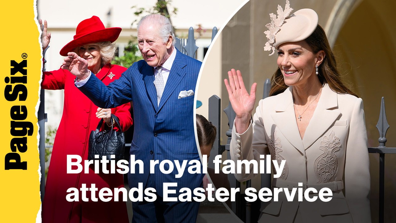 British royal family attends Easter service at Windsor Castle