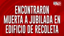 Muete y horror: encontraron muerta a jubilada en edificio de Recoleta