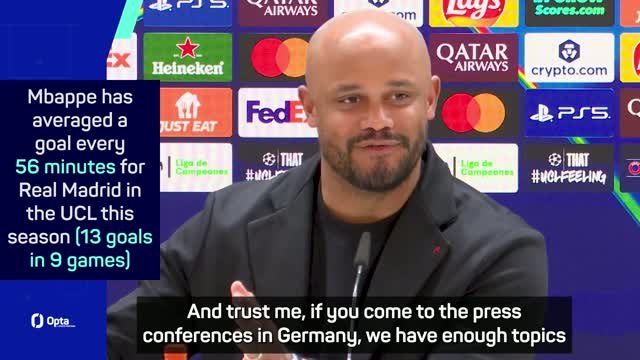 Kompany not dragged into Mbappe-Vinicius debate