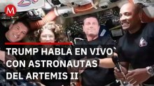 Donald Trump se comunica con astronautas del Artemis II y agradece su valentía
