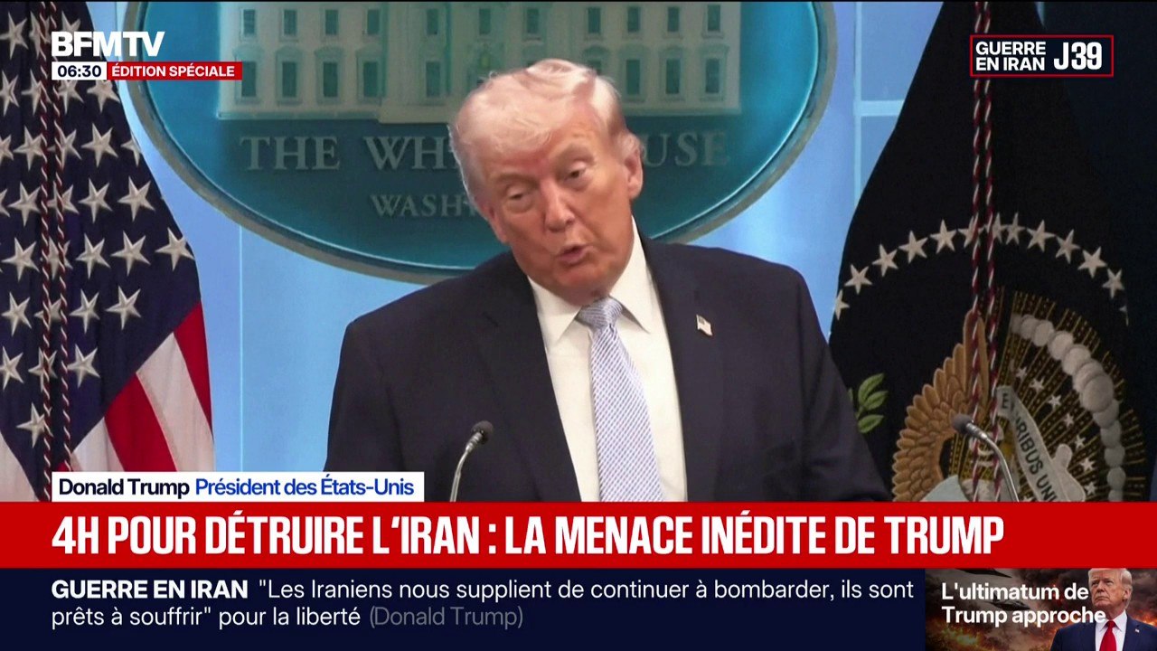 Guerre au Moyen-Orient: après la menace inédite de Donald Trump de détruire "en 4 heures" l'Iran, l'armée iranienne répond "à la rhétorique grossière" du président américain