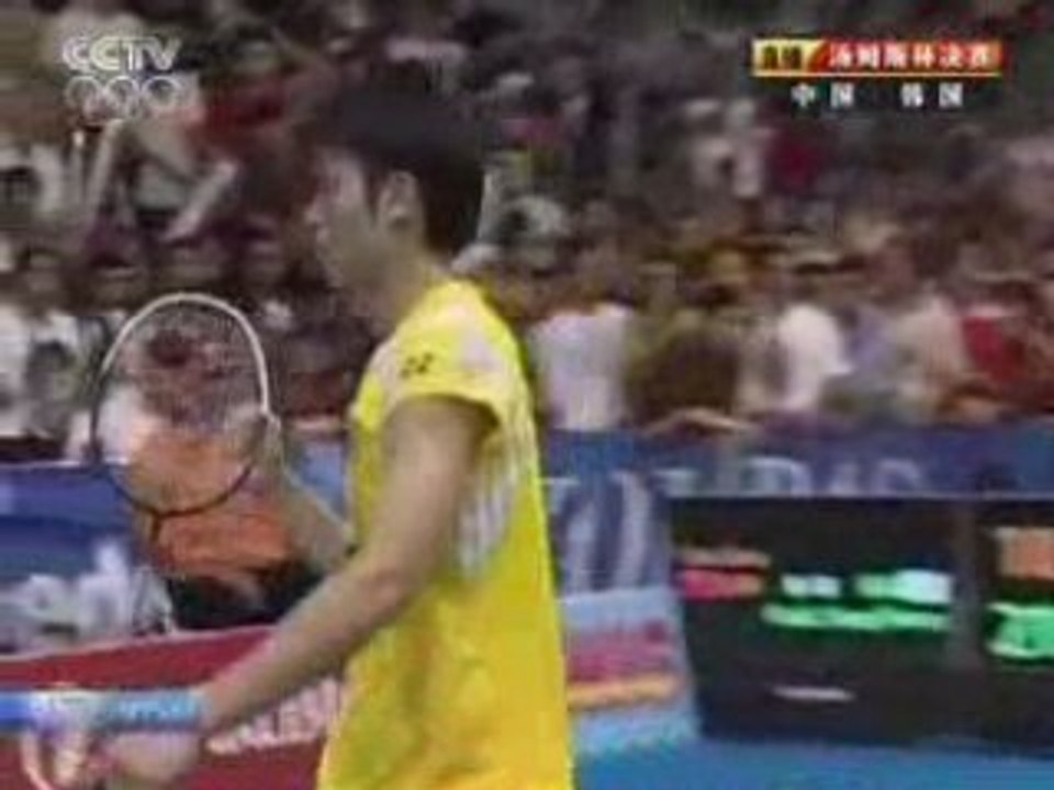 2008 Badminton Thomas Cup Final MS1 game 2 1/2