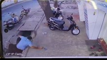 Shocking CCTV: Man Falls Through Collapsed Gutter in Gujarat