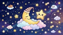 👶Lullaby for Babies to Sleep 4K - Soft Music Box & Stars