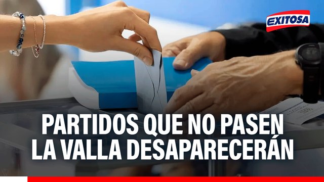 Partidos que no pasen la Valla Electoral en las elecciones DESAPARECERÁN en 2027
