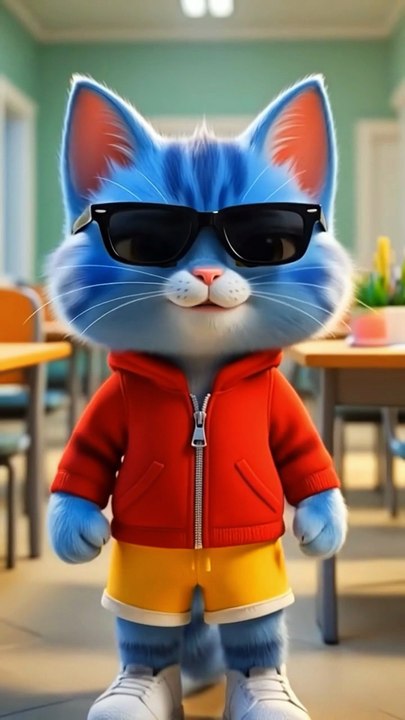 Too Smooth… Oops 😭 #trendingreel #comedy #funnyreels #kidsfun #cat #cartoon #funny #jokes