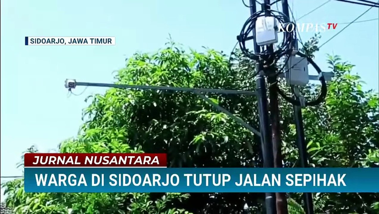 Viral Warga Tutup Akses Jalan di Sidoarjo, Pelaku Berdalih Demi Keselamatan Cucu | JURNAL NUSANTARA
