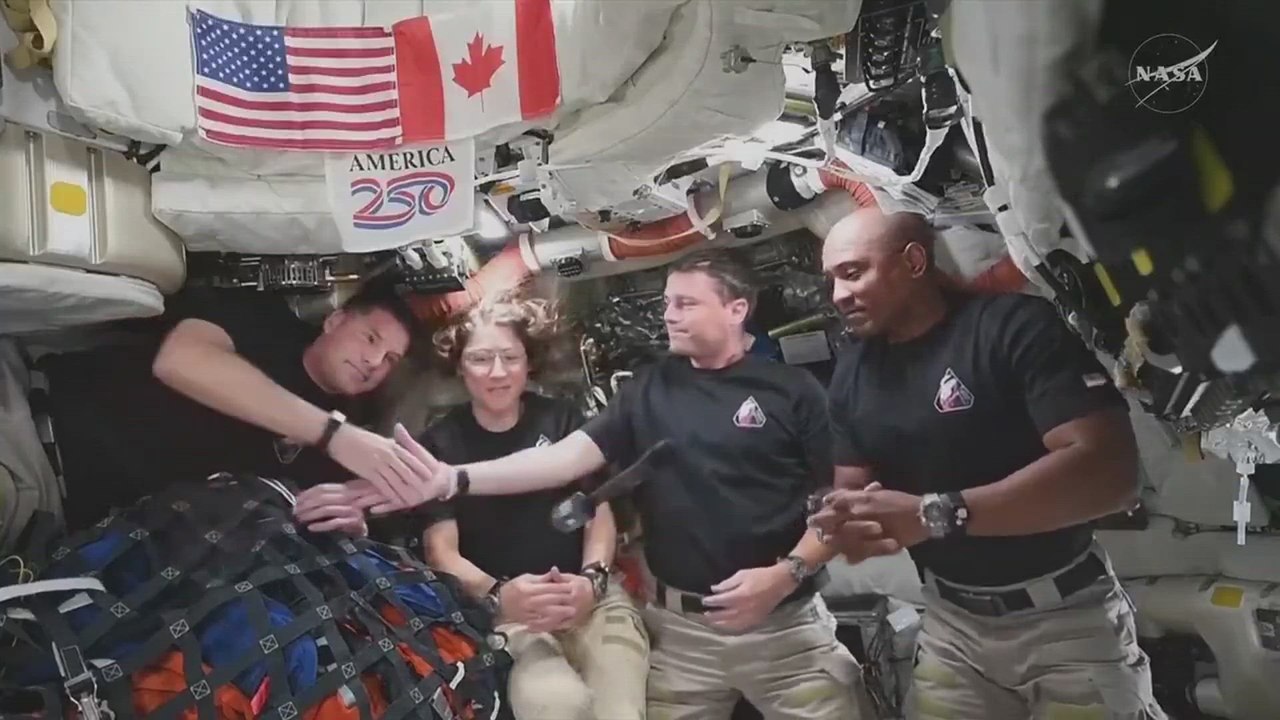Awkward scenes aboard Artemis II as Trump stops ranting and none of the astronauts have anything left to say to him, leading to extended dead air