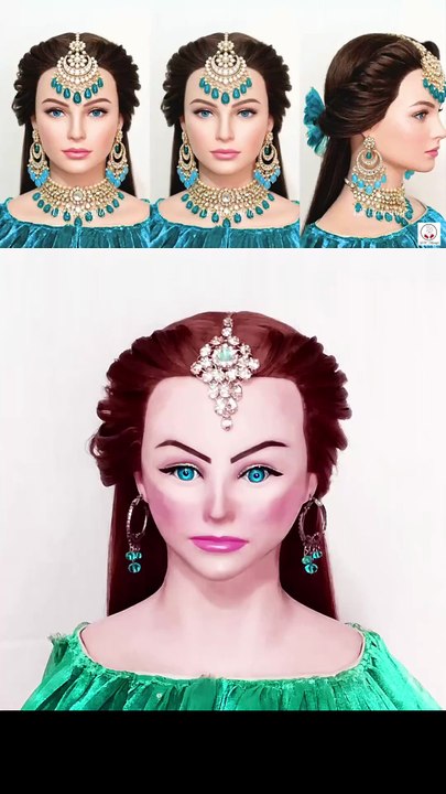Easy front twist hairstyle for girls 🎀