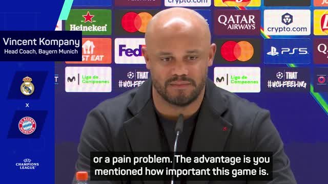 Kompany enjoying Kane's uncertainty for crucial Real Madrid clash