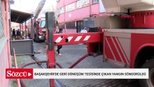 Başakşehir'de geri dönüşüm tesisinde çıkan yangın söndürüldü