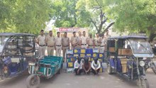 बड़े चोर गिरोह का पर्दाफाश, तीन ई रिक्शा व 38 बैटरी बरामद