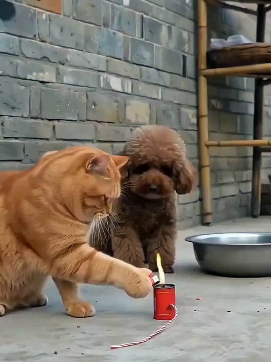 Cat and Dog Funny Duo 😂🐶🐱 | Cute Animal Moments